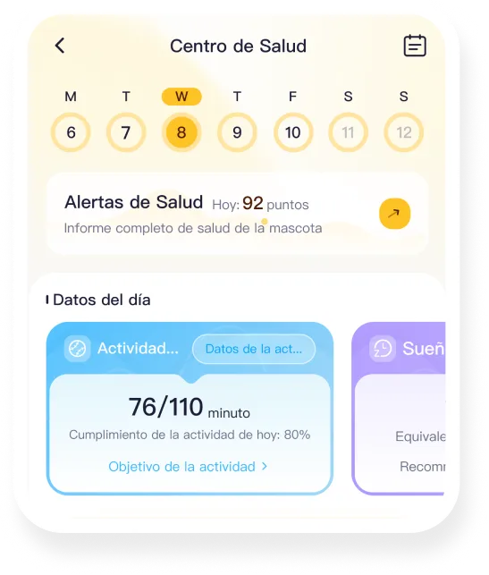 Coolpet health center app screen